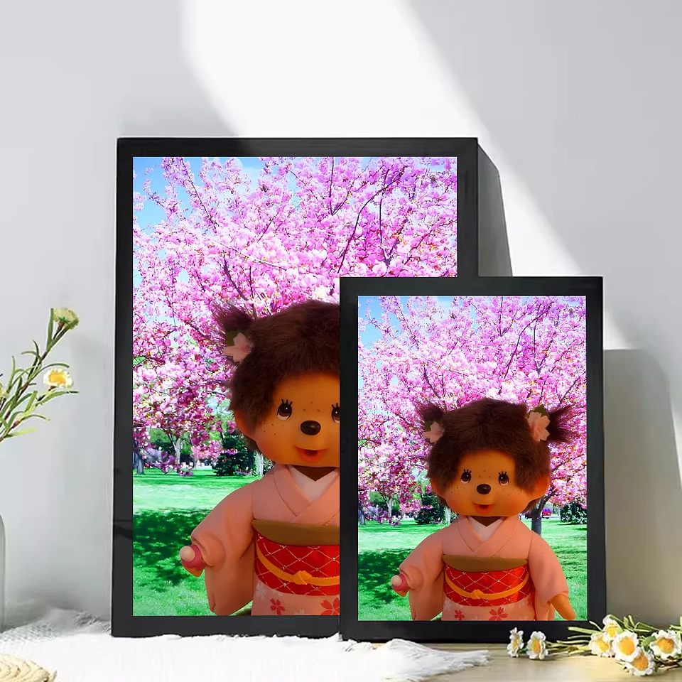 Póster adhesivo de dibujos animados m-monchhichis DIY, de lujo para pared pegatina de sala de estar, decoración de Bar, decoración de pared 11