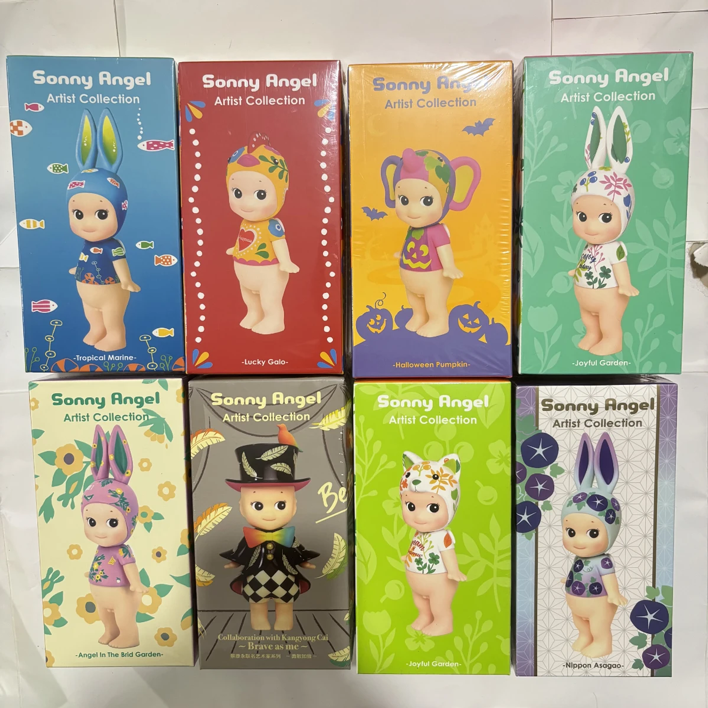 Sonny Angel Colección de artistas Serie Ángel grande Hearth Chcolate Kiss Mark Leopardo Feliz Nieve Noche de Halloween 1