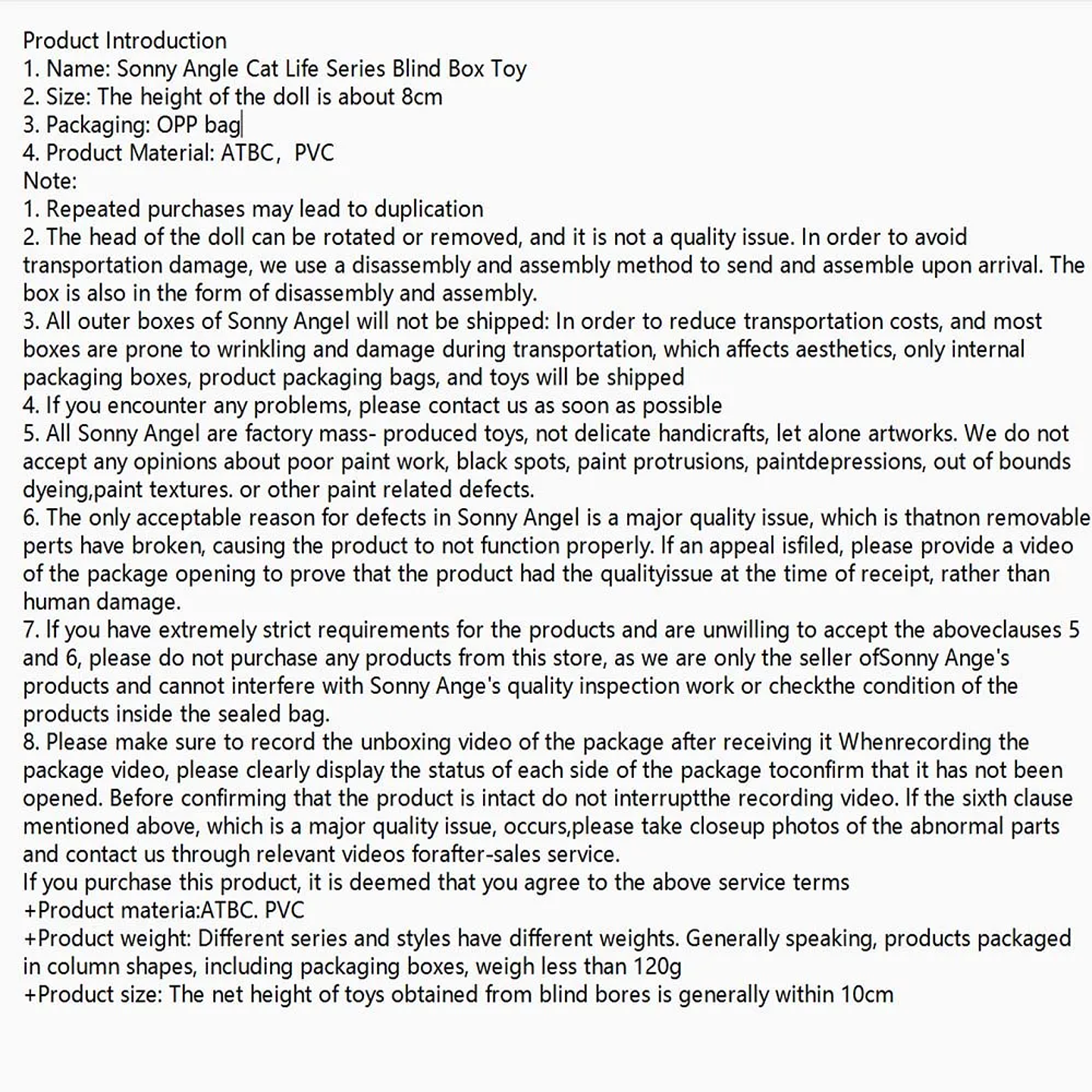 Sonny Angel Mini Cat Life - Set de Cajas Sorpresa, Decoración, Adorno de Dibujos Animados, Juguete Hecho a Mano, Regalo Sorpresa de Cumpleaños y Navidad 10