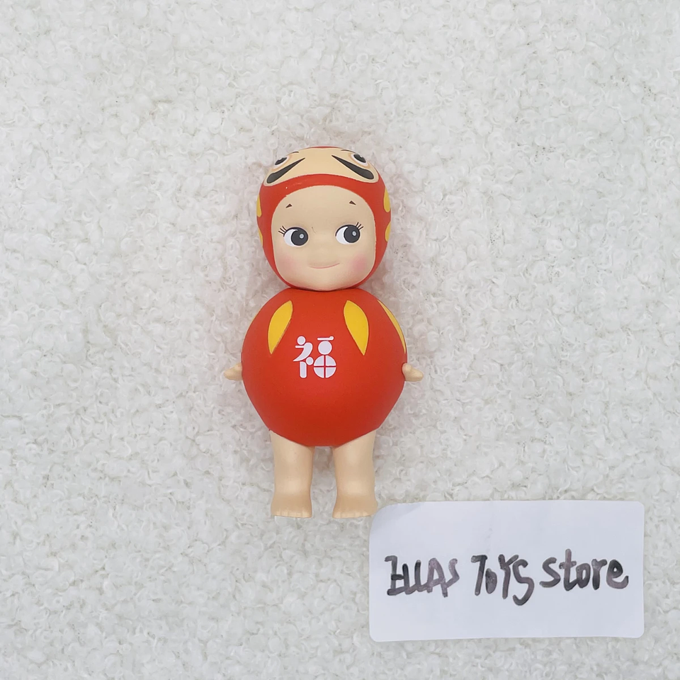 Sonny Angel-Serie japonesa de buena suerte, sin caja, sin bolsa, caja ciega, soporte para gato de la suerte, perro mapache Fuji Daruma SAS65718 13