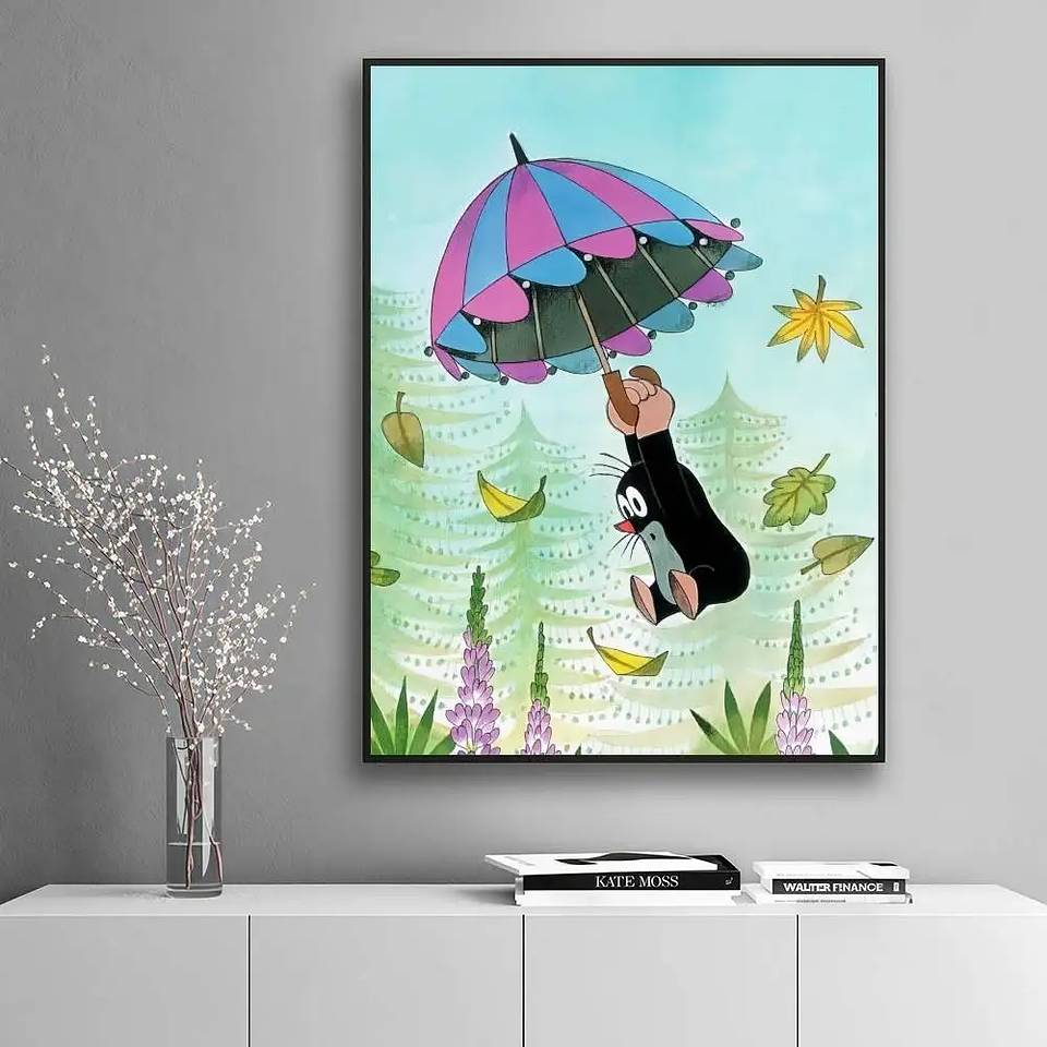 Lindo póster adhesivo de alta definición de The Little Mole, que embellece las paredes del hogar y de la habitación, disponible en diversos estilos. 18