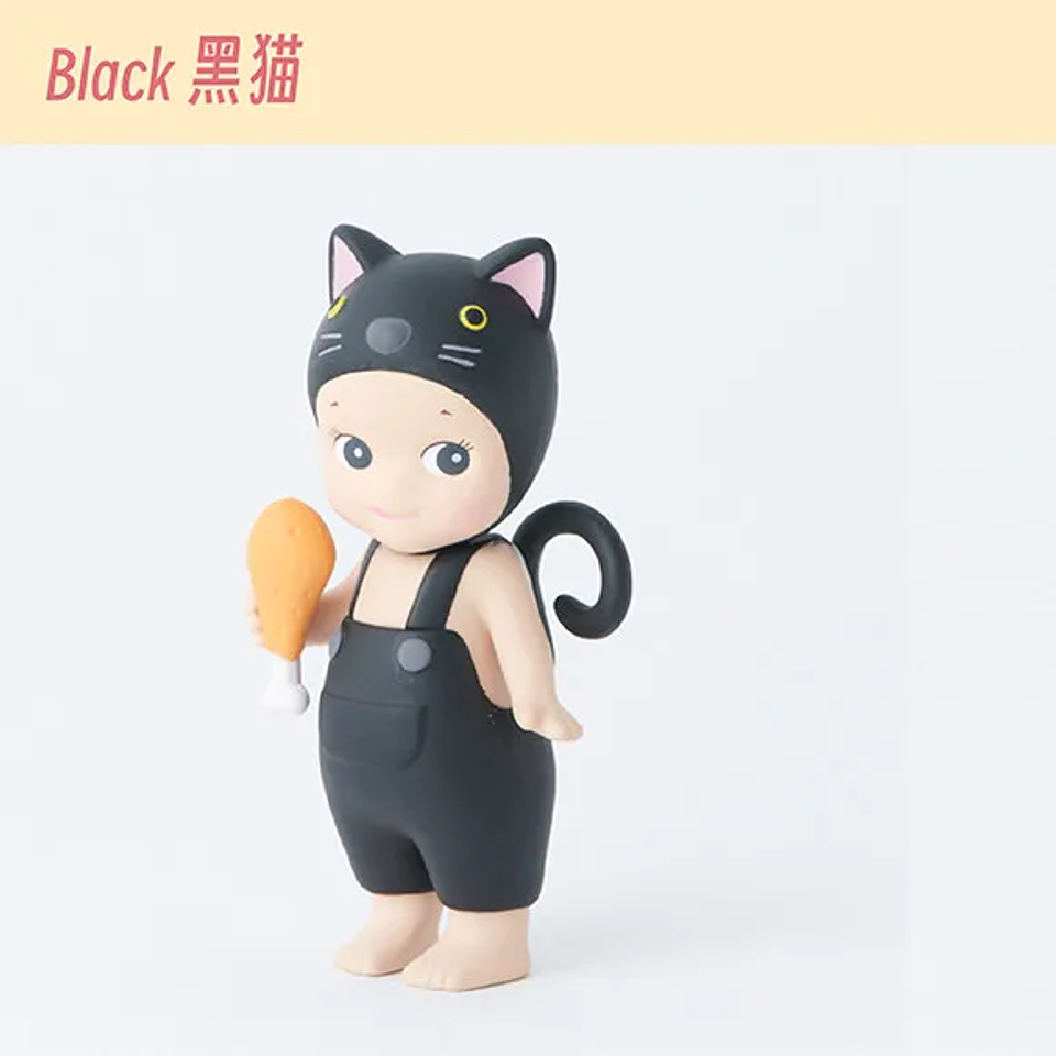 Figura Coleccionable Original Sonny Angel Serie Cat Life, Caja Sorpresa, Gato Negro, Gato Blanco, Caja Misteriosa de Moda, Decoración para el Hogar, Regalo para Niñas 15