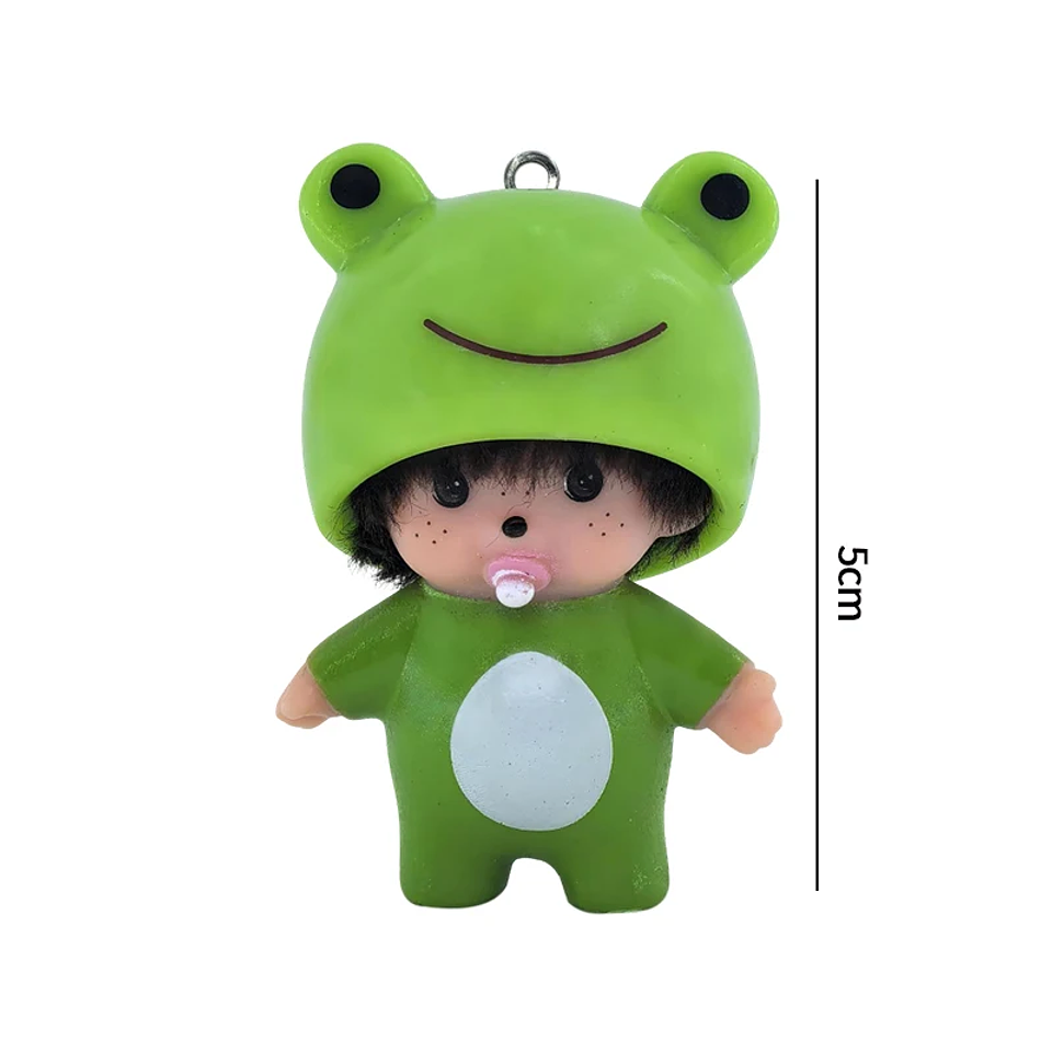 Nuevo estilo de llavero Monchhichi, llavero de Hello Kitty Monchhichi, lindos llaveros Monchi Kitty para bolsos, regalo para el Día del Niño, 몬치치 키링 16