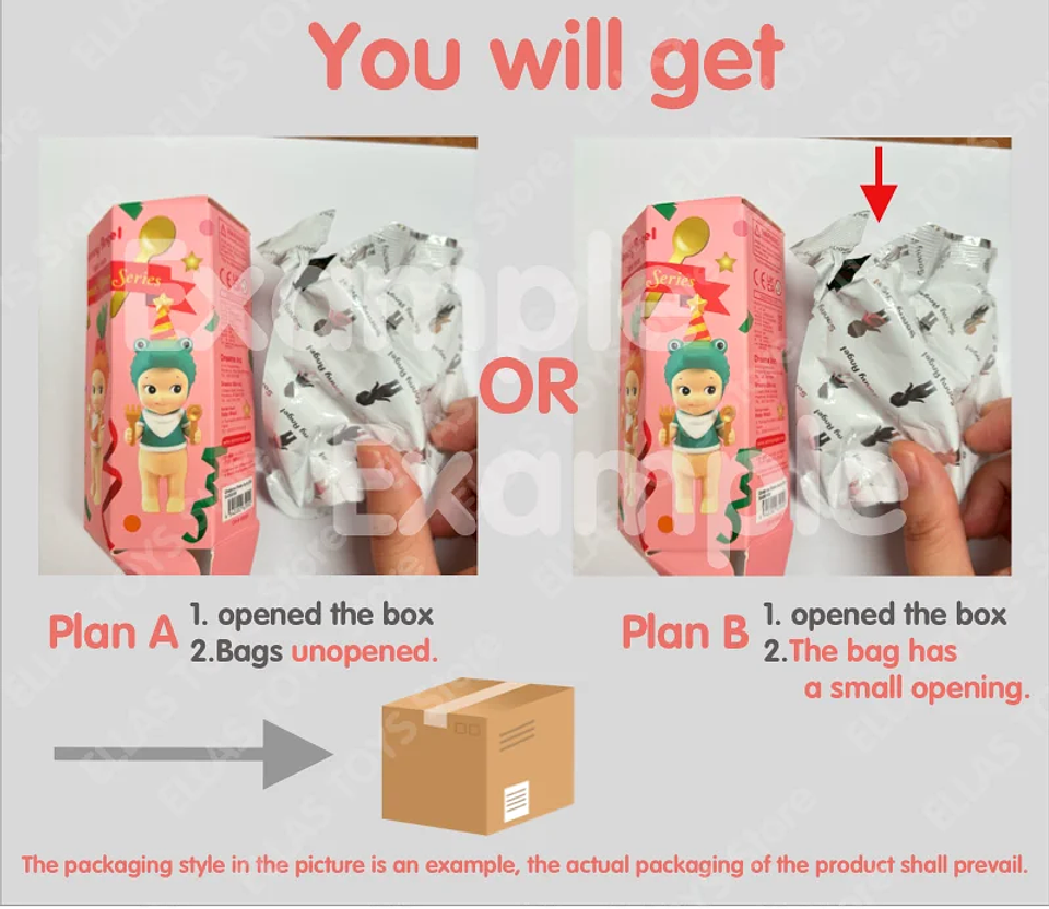 Sonny Angel-caja misteriosa aleatoria, pastel de cumpleaños, colección de Navidad y Halloween, caja ciega de juego de moda, regalos decorativos 6