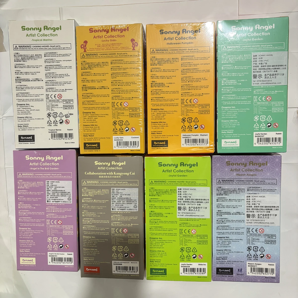 Sonny Angel Colección de artistas Serie Ángel grande Hearth Chcolate Kiss Mark Leopardo Feliz Nieve Noche de Halloween 2