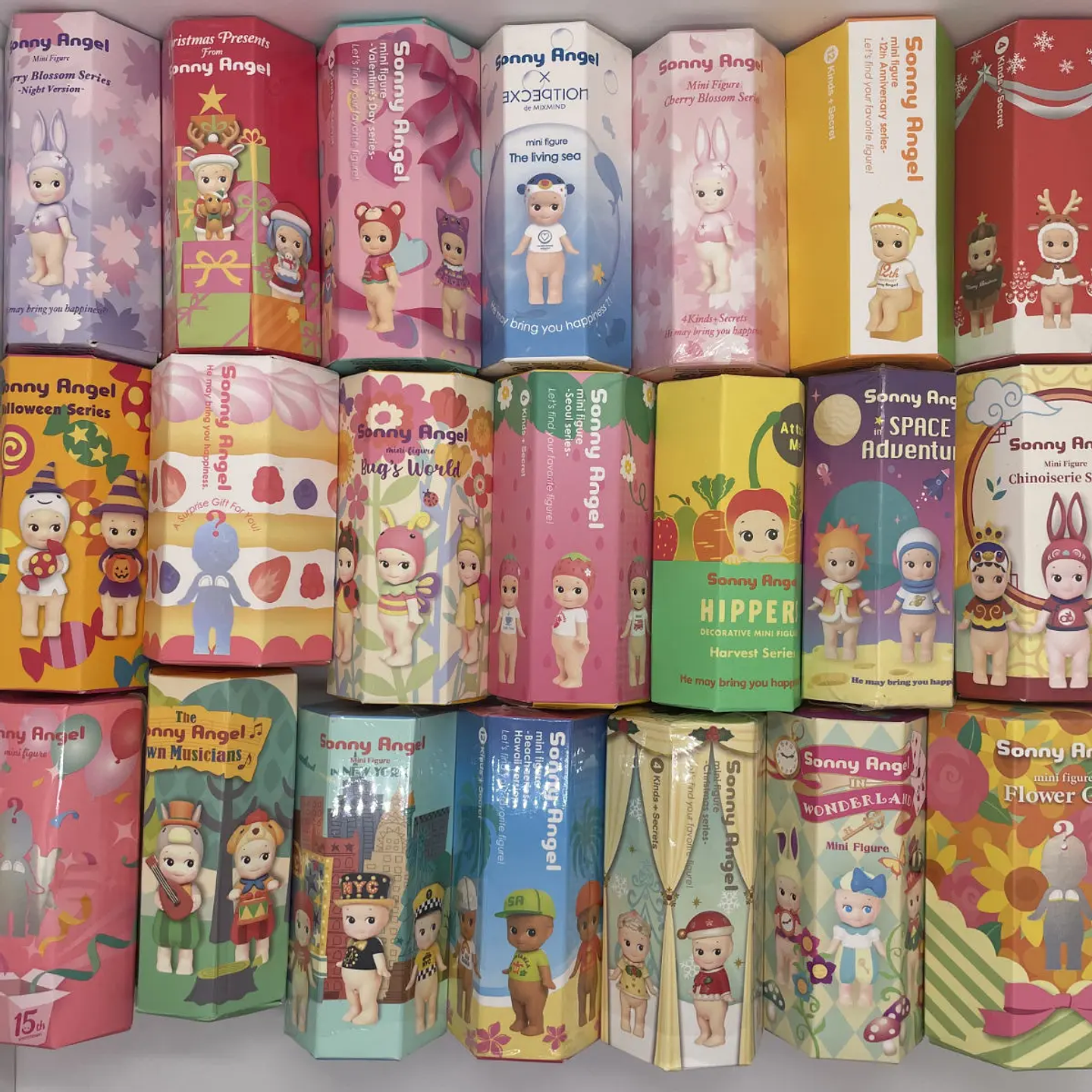 Sonny Angel-caja misteriosa aleatoria, pastel de cumpleaños, colección de Navidad y Halloween, caja ciega de juego de moda, regalos decorativos 8