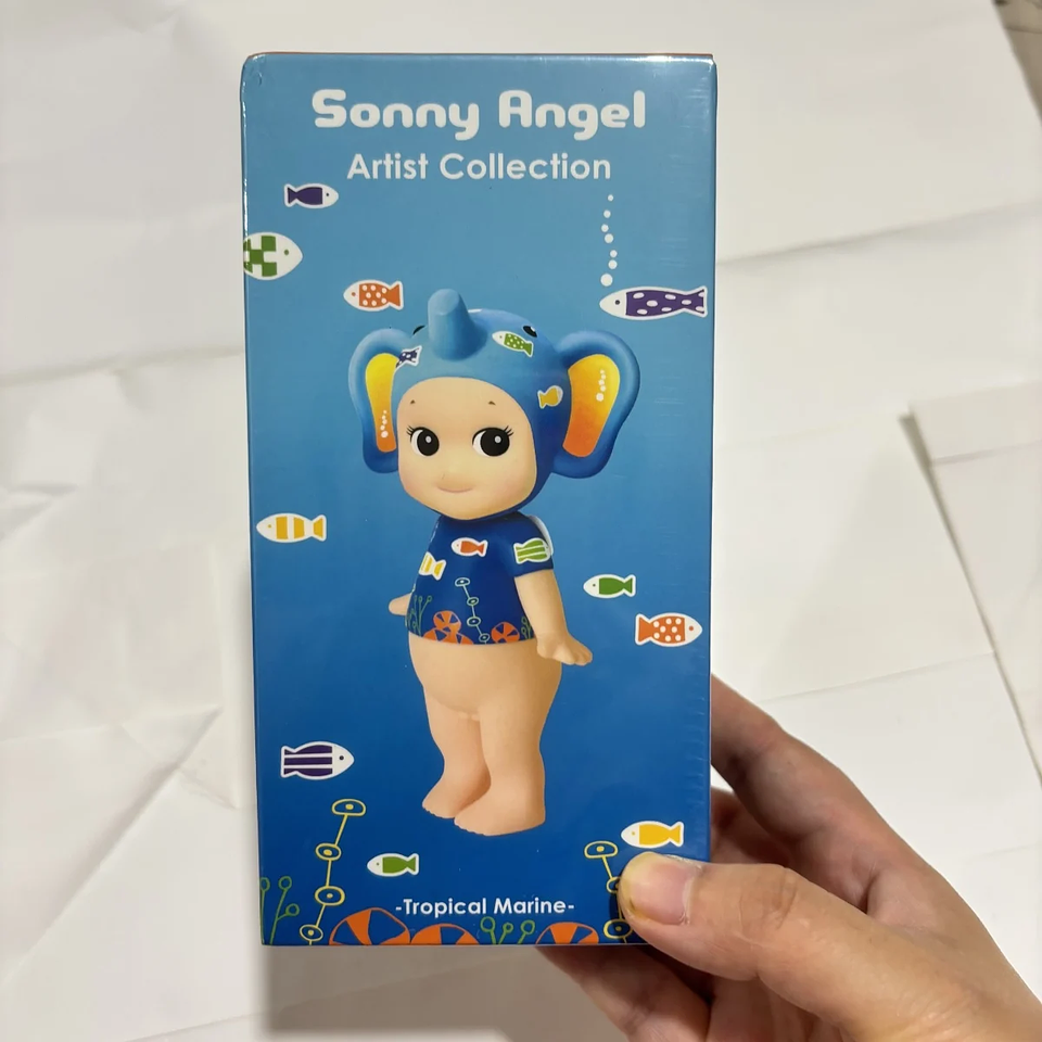 Sonny Angel Colección de artistas Serie Ángel grande Hearth Chcolate Kiss Mark Leopardo Feliz Nieve Noche de Halloween 5