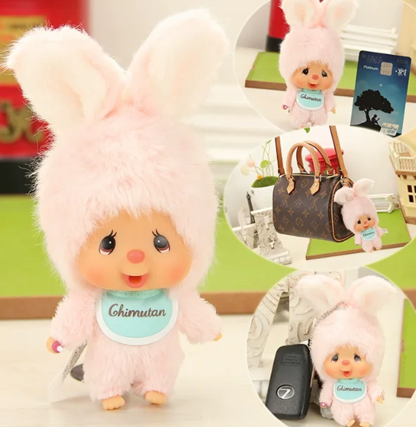 Babychichi Monchichi lindo y divertido regalo de Bebichichi decoración colgante de felpa regalos para niñas muñeca de moda nuevo producto genuino en Stock 22