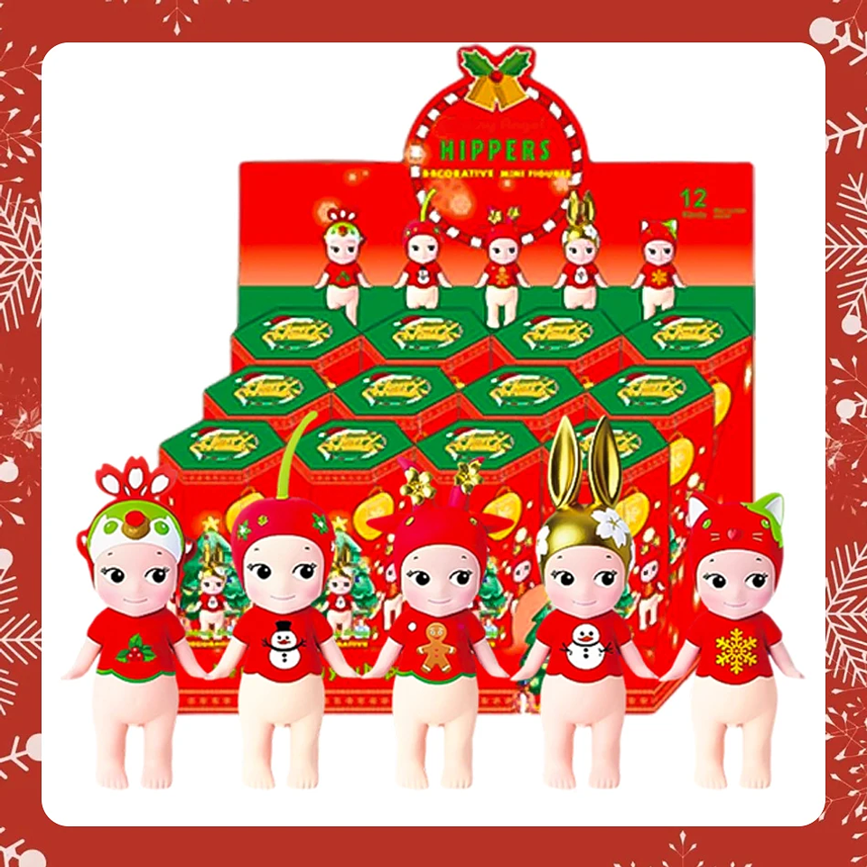Caja ciega navideña de Sunnys Angel, Mini muñecas de la serie, modelo de coche de PVC, decoración de escritorio, regalos de vacaciones, novedad de 2026 23