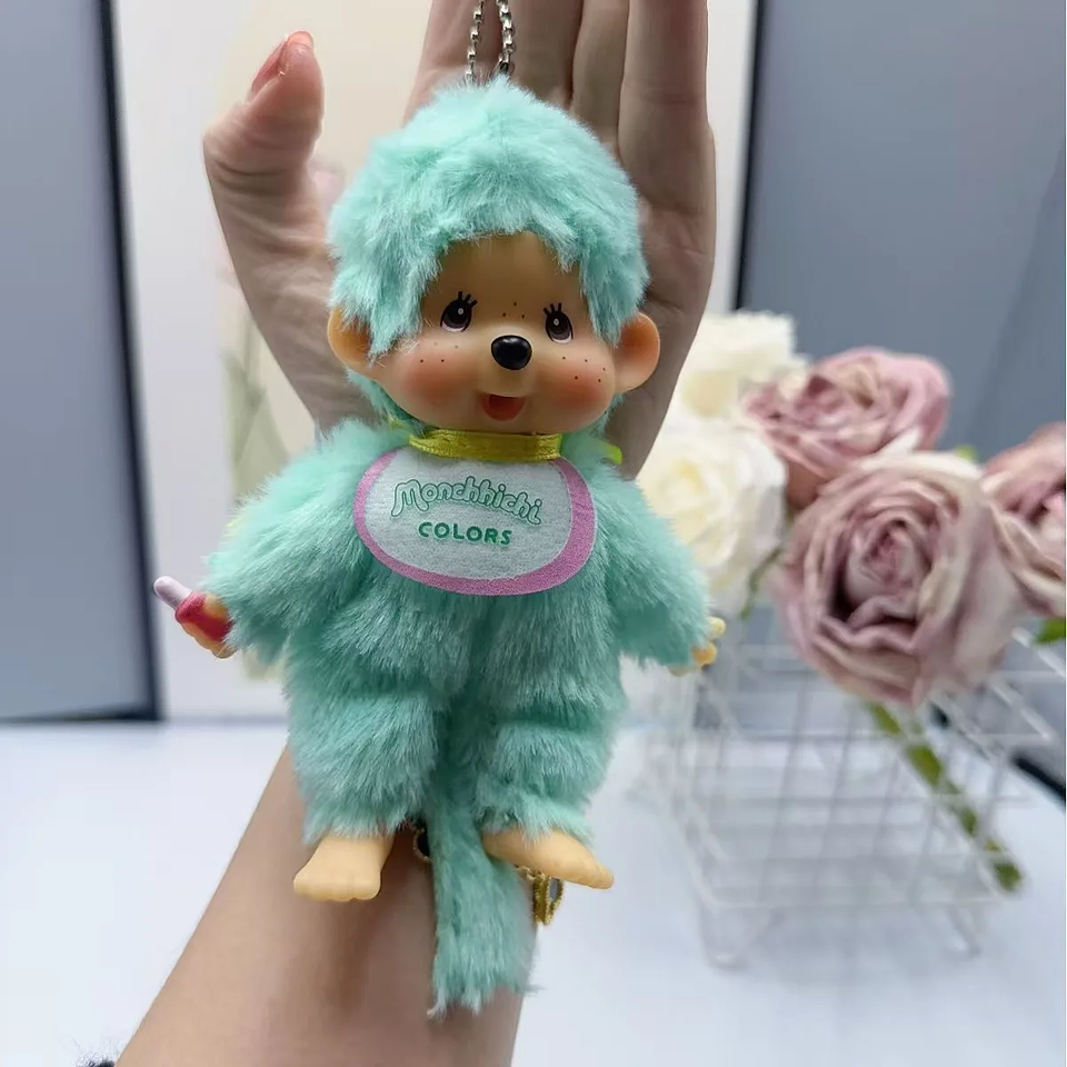 2025 NEW XS High Quality 15cm Vinyl Plush Monchichis Keychain Kawaii Doll Toy 25