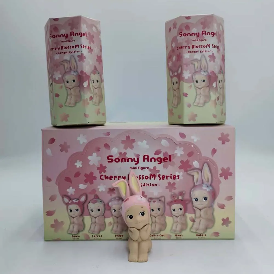 Caja ciega de Sonny Angel, juguetes de la serie Cherry Blossom, caja misteriosa Kawaii, muñeca bonita de la suerte, decoración, modelo coleccionable, regalos para parejas 24