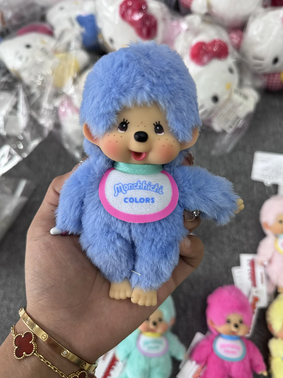 Caliente Original lindo e interesante ídolos de Monchichi japonés amor frijoles ídolo colgantes pareja regalos novia regalos de cumpleaños 25