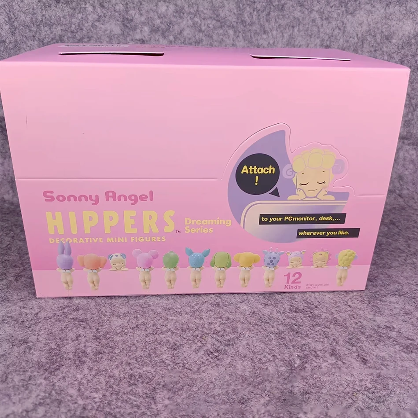 Sonny Angle Dreaming Series, muñeca de Ángel encantadora, adorno de escritorio, 12 piezas, muñeco de Ángel pequeño, adorno de paisaje, sombrero de Animal, diseño de sujeción 42