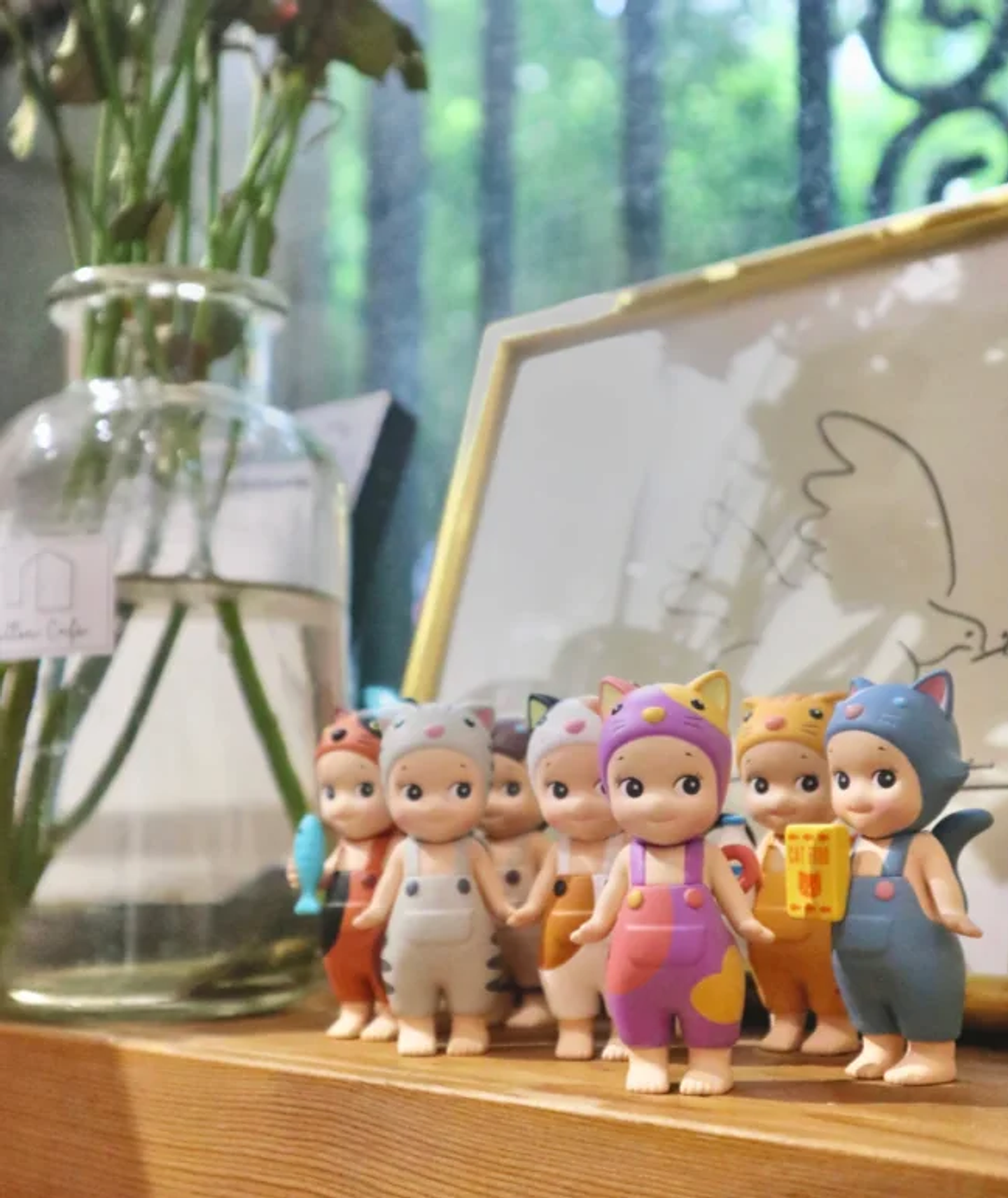 Figura Coleccionable Original Sonny Angel Serie Cat Life, Caja Sorpresa, Gato Negro, Gato Blanco, Caja Misteriosa de Moda, Decoración para el Hogar, Regalo para Niñas 24