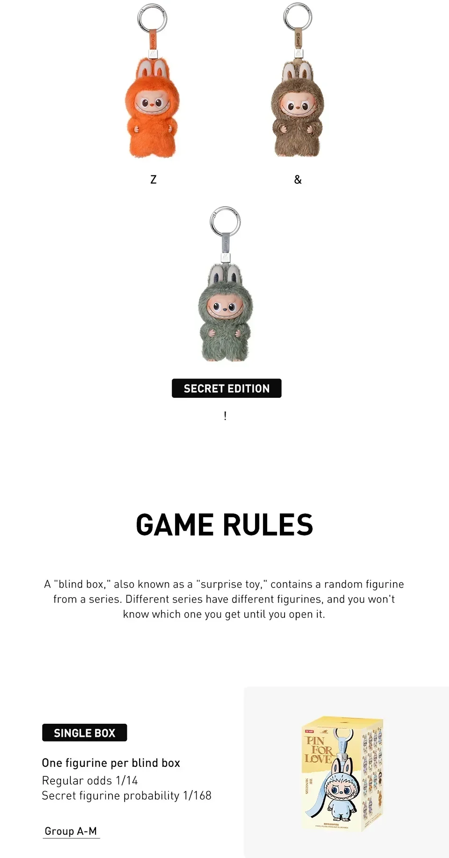 Pin Pop Mart genuino para amor Labubu V4, caja ciega de los monstruos, llavero bonito, regalo misterioso de Navidad 44
