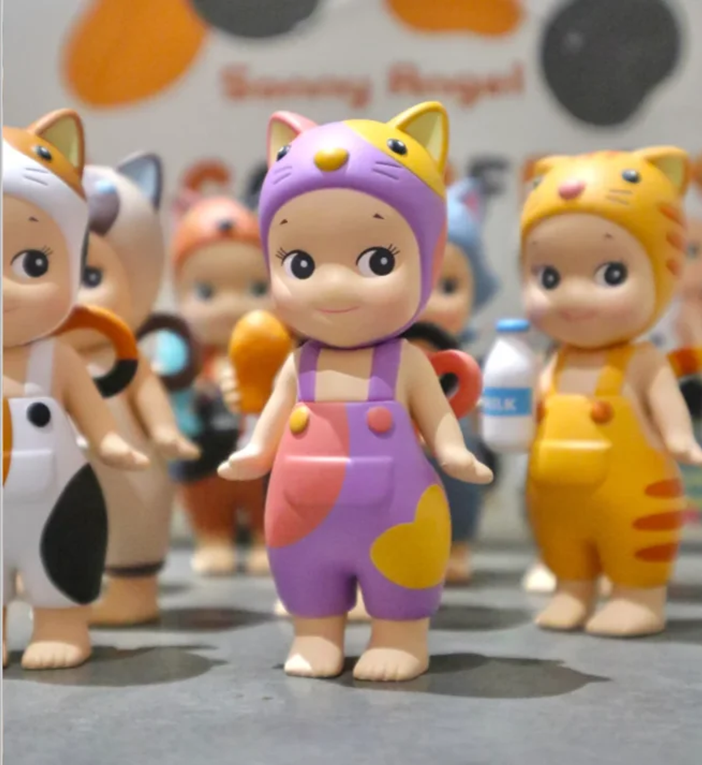 Figura Coleccionable Original Sonny Angel Serie Cat Life, Caja Sorpresa, Gato Negro, Gato Blanco, Caja Misteriosa de Moda, Decoración para el Hogar, Regalo para Niñas 25