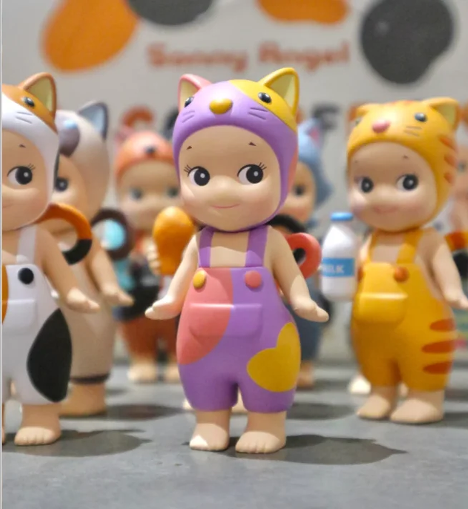 Figura Coleccionable Original Sonny Angel Serie Cat Life, Caja Sorpresa, Gato Negro, Gato Blanco, Caja Misteriosa de Moda, Decoración para el Hogar, Regalo para Niñas 25