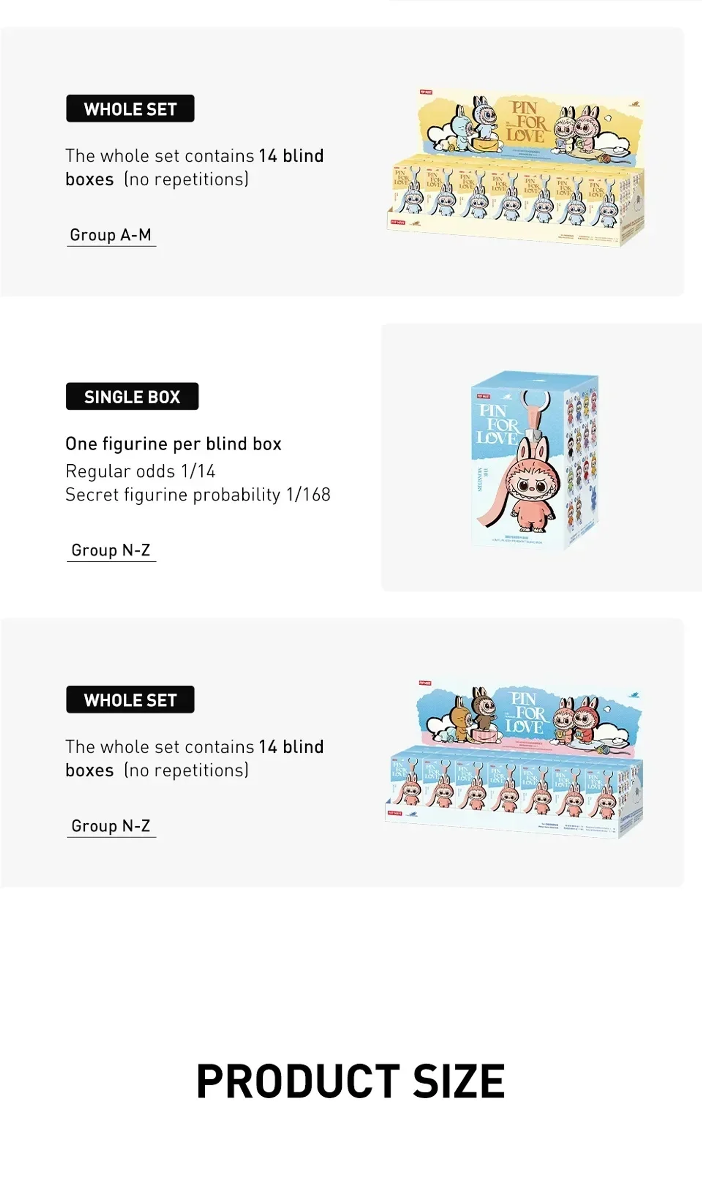 Pin Pop Mart genuino para amor Labubu V4, caja ciega de los monstruos, llavero bonito, regalo misterioso de Navidad 45