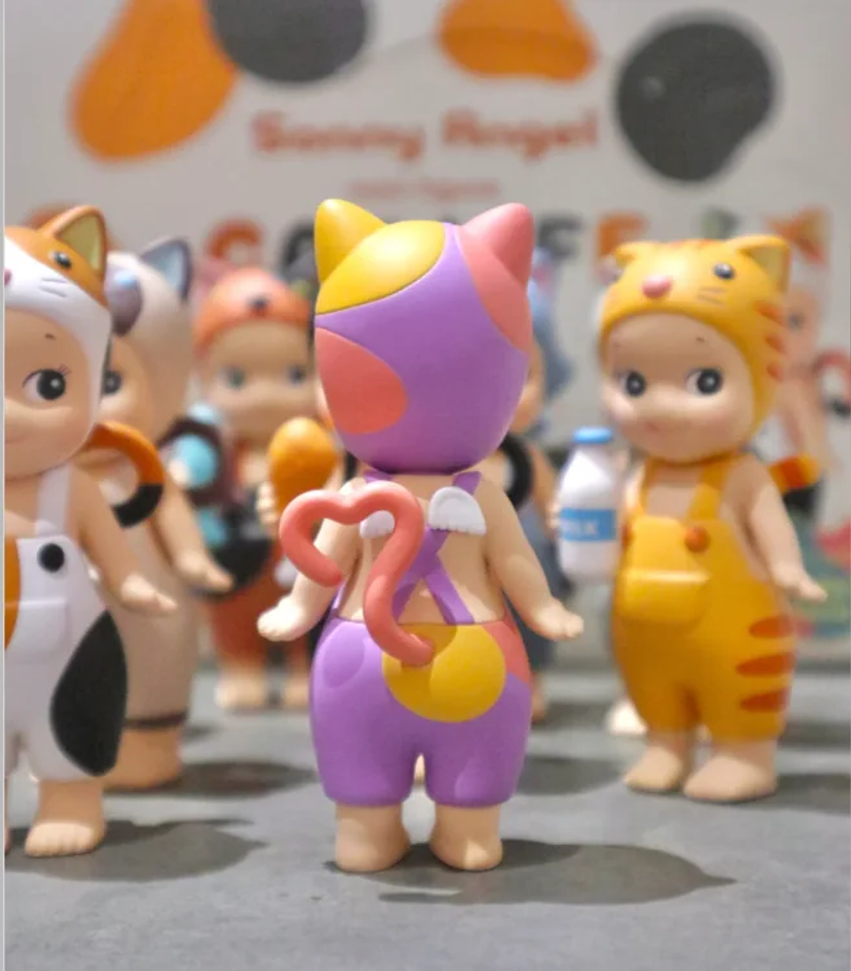 Figura Coleccionable Original Sonny Angel Serie Cat Life, Caja Sorpresa, Gato Negro, Gato Blanco, Caja Misteriosa de Moda, Decoración para el Hogar, Regalo para Niñas 26