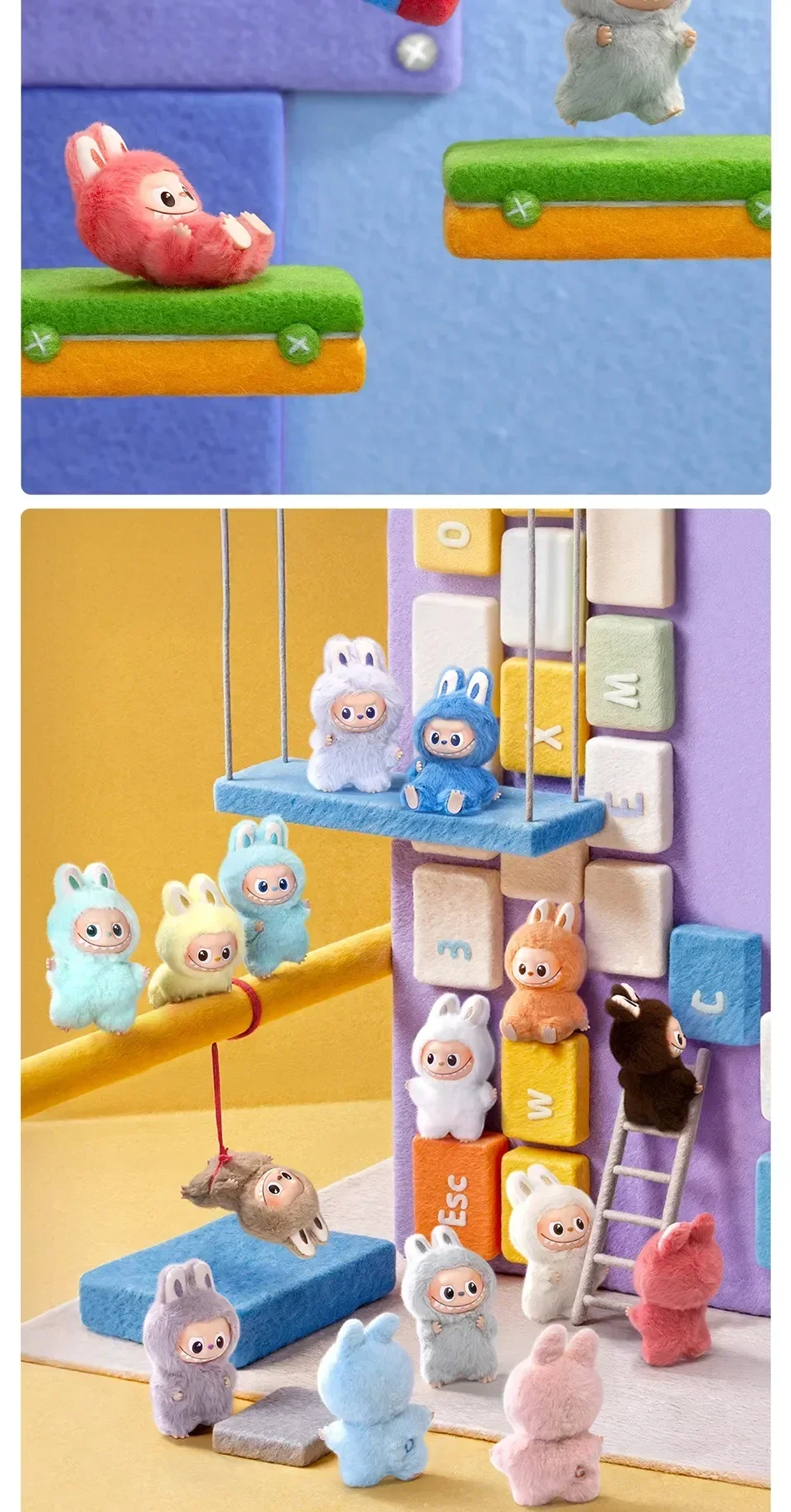 Pin Pop Mart genuino para amor Labubu V4, caja ciega de los monstruos, llavero bonito, regalo misterioso de Navidad 49