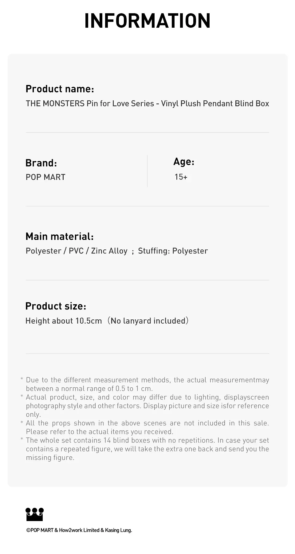 Pin Pop Mart genuino para amor Labubu V4, caja ciega de los monstruos, llavero bonito, regalo misterioso de Navidad 51