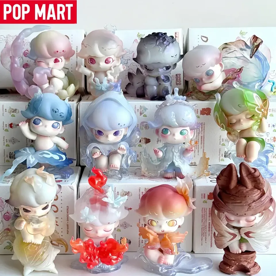 Caja ciega genuina de la serie POP MART DIMOO con forma Natural, juguetes de moda, regalo sorpresa, adorno de escritorio, muñecas, regalos del festival 2