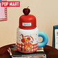 POP MART DIMOO CRYBABY Lububu Hirono Starfy Taza de Cerámica Serie Blind Box Taza de Café Portátil de Dibujos Animados Regalo Sorpresa para Niñas - Miniatura 1
