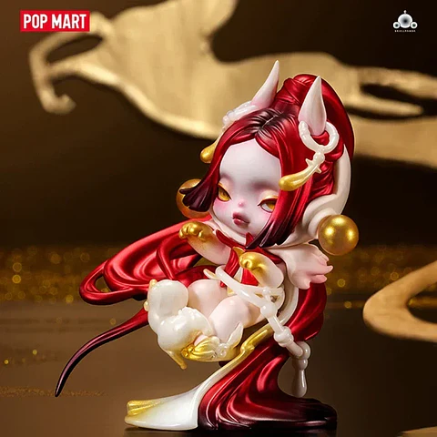 POP MART SKULLPANDA Ji, Serie de Modelos a Escala, Caja Misteriosa Sorpresa, Figuras Decorativas para el Hogar