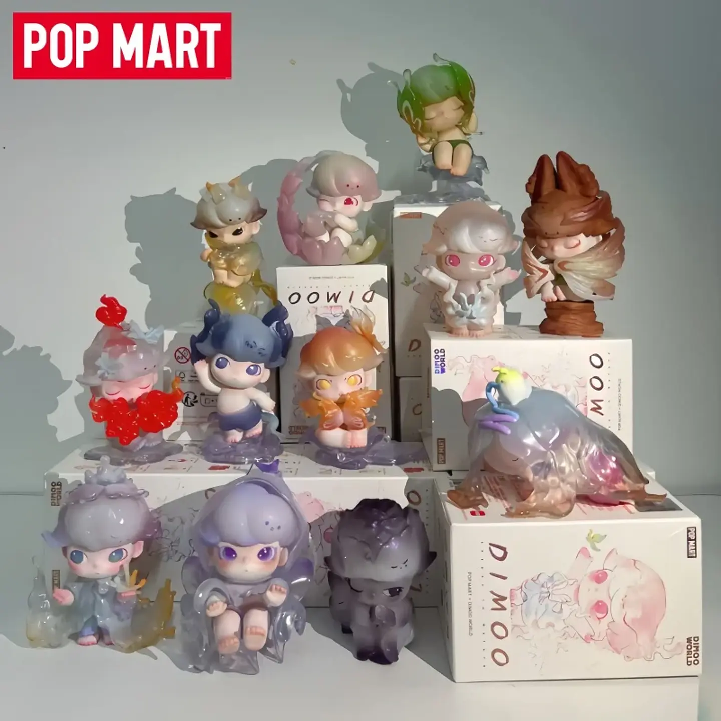 Caja ciega genuina de la serie POP MART DIMOO con forma Natural, juguetes de moda, regalo sorpresa, adorno de escritorio, muñecas, regalos del festival 4
