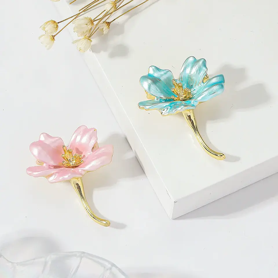 Broche de Flor de Cerezo Encantador para Mujer y Hombre, Broches de Flores Simples, Joyería, Accesorios de Moda, Regalos de Cumpleaños 2026 2