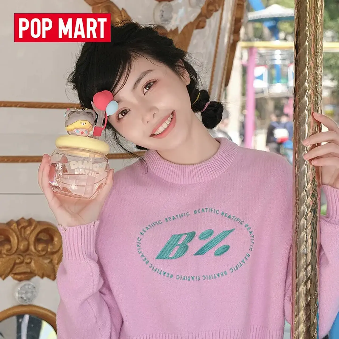POP MART DIMOO CRYBABY Lububu Hirono Starfy Taza de Cerámica Serie Blind Box Taza de Café Portátil de Dibujos Animados Regalo Sorpresa para Niñas 4