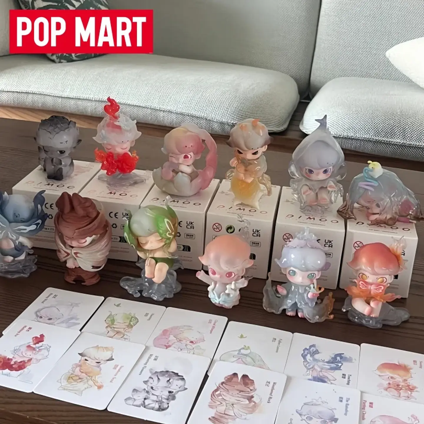 Caja ciega genuina de la serie POP MART DIMOO con forma Natural, juguetes de moda, regalo sorpresa, adorno de escritorio, muñecas, regalos del festival 5