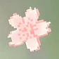 Horquilla bonita de flor de cerezo pixelada rosa para primavera, horquilla femenina de flor dulce para flequillo o adorno lateral para el cabello - Miniatura 3