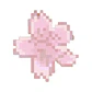 Horquilla bonita de flor de cerezo pixelada rosa para primavera, horquilla femenina de flor dulce para flequillo o adorno lateral para el cabello - Miniatura 5