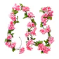 Flores de cerezo artificiales de 2,2 m, enredaderas, flores de seda, guirnalda colgante de ratán Sakura, decoración del jardín del hogar para fiesta de boda - Miniatura 8