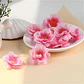 200 Uds. Cabezas de flores de cerezo artificiales flores de melocotón de seda cabezas de flores de imitación para decoración DIY de fiesta centros de mesa de boda para el hogar - Miniatura 5