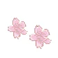 Horquilla bonita de flor de cerezo pixelada rosa para primavera, horquilla femenina de flor dulce para flequillo o adorno lateral para el cabello - Miniatura 8