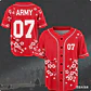J-HOPE 94 Camiseta de béisbol con estampado de flor de cerezo, camisa de manga corta con estampado floral, tops informales de estilo urbano para fanáticos del Kpop para niños y jóvenes - Miniatura 1