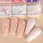 6 rejillas Sakura flor pétalo Chip lentejuelas para uñas flores de cerezo pegatinas brillantes primavera decoración holográfica japonesa escamas SAS128 - Miniatura 12