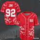 J-HOPE 94 Camiseta de béisbol con estampado de flor de cerezo, camisa de manga corta con estampado floral, tops informales de estilo urbano para fanáticos del Kpop para niños y jóvenes - Miniatura 9