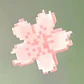 Horquilla bonita de flor de cerezo pixelada rosa para primavera, horquilla femenina de flor dulce para flequillo o adorno lateral para el cabello - Miniatura 10