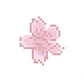 Horquilla bonita de flor de cerezo pixelada rosa para primavera, horquilla femenina de flor dulce para flequillo o adorno lateral para el cabello - Miniatura 11