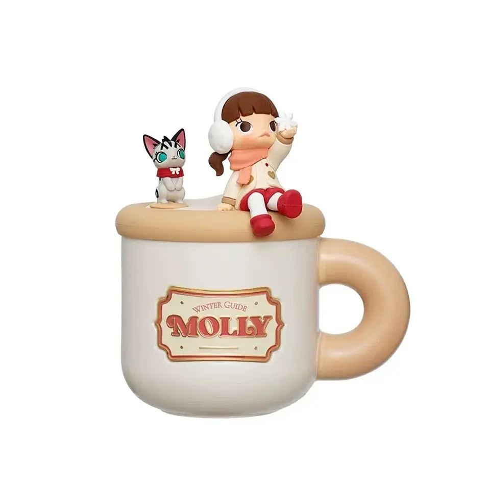 POP MART DIMOO CRYBABY Lububu Hirono Starfy Taza de Cerámica Serie Blind Box Taza de Café Portátil de Dibujos Animados Regalo Sorpresa para Niñas 12