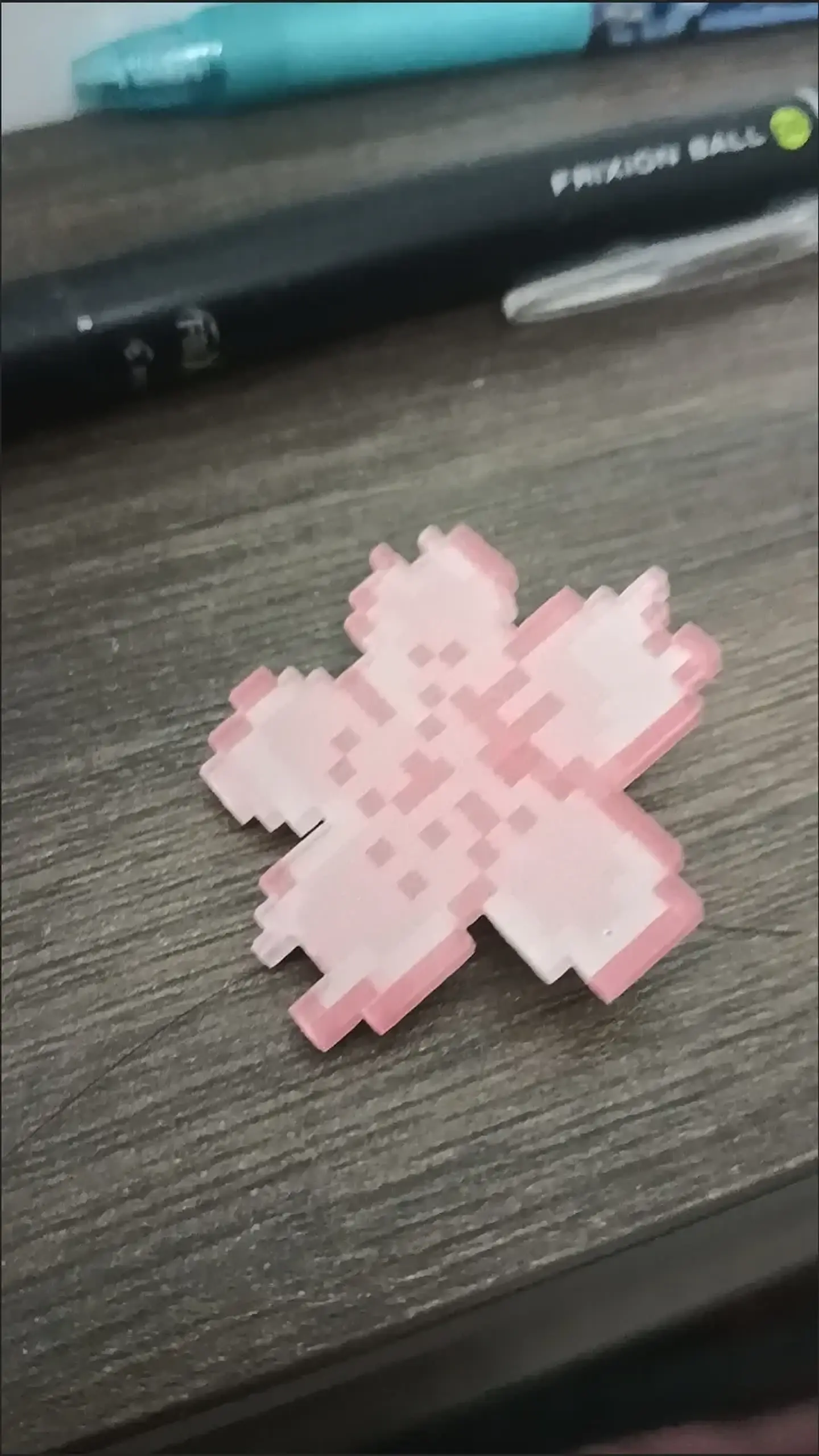 Horquilla bonita de flor de cerezo pixelada rosa para primavera, horquilla femenina de flor dulce para flequillo o adorno lateral para el cabello 17