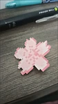 Horquilla bonita de flor de cerezo pixelada rosa para primavera, horquilla femenina de flor dulce para flequillo o adorno lateral para el cabello - Miniatura 17