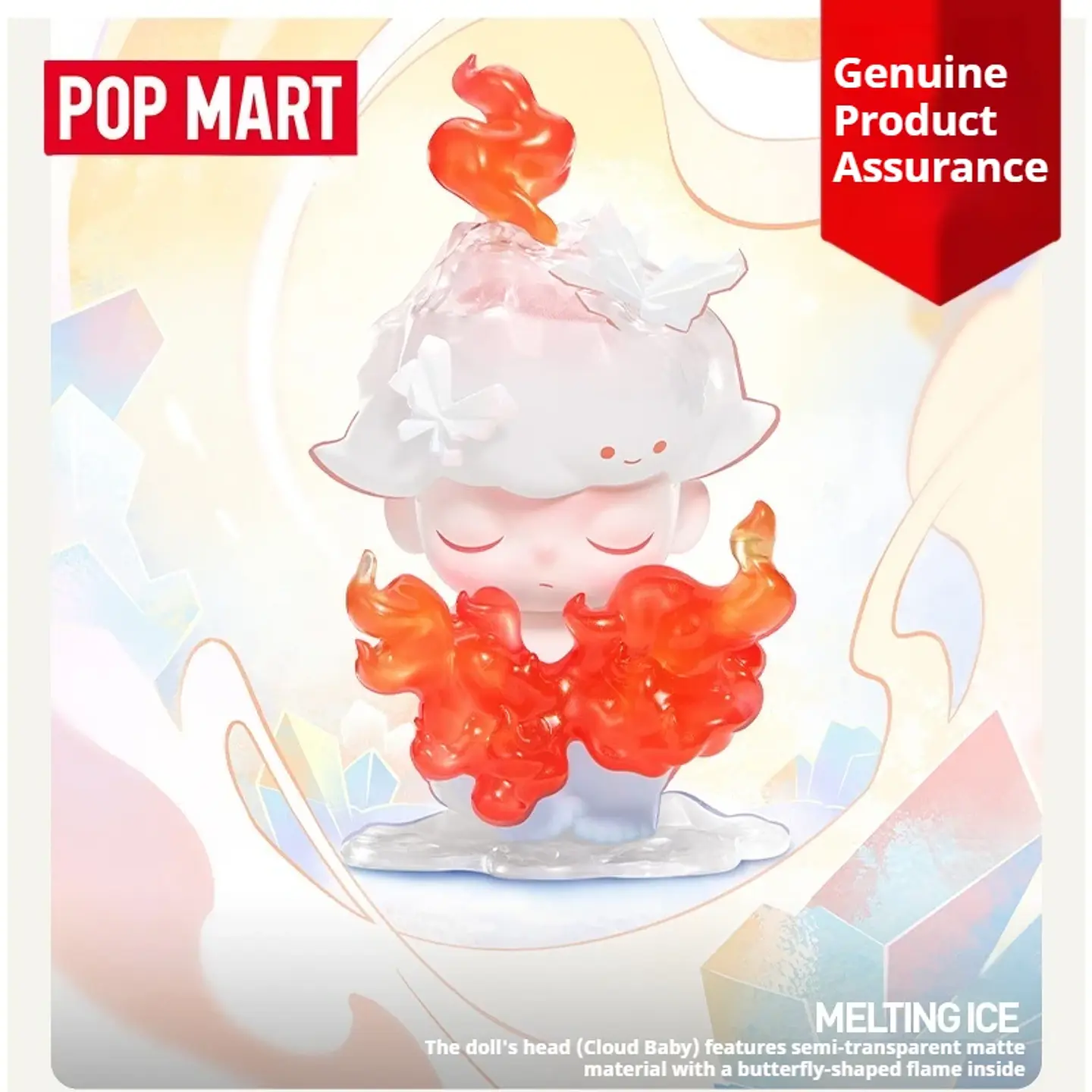 Caja ciega genuina de la serie POP MART DIMOO con forma Natural, juguetes de moda, regalo sorpresa, adorno de escritorio, muñecas, regalos del festival 24