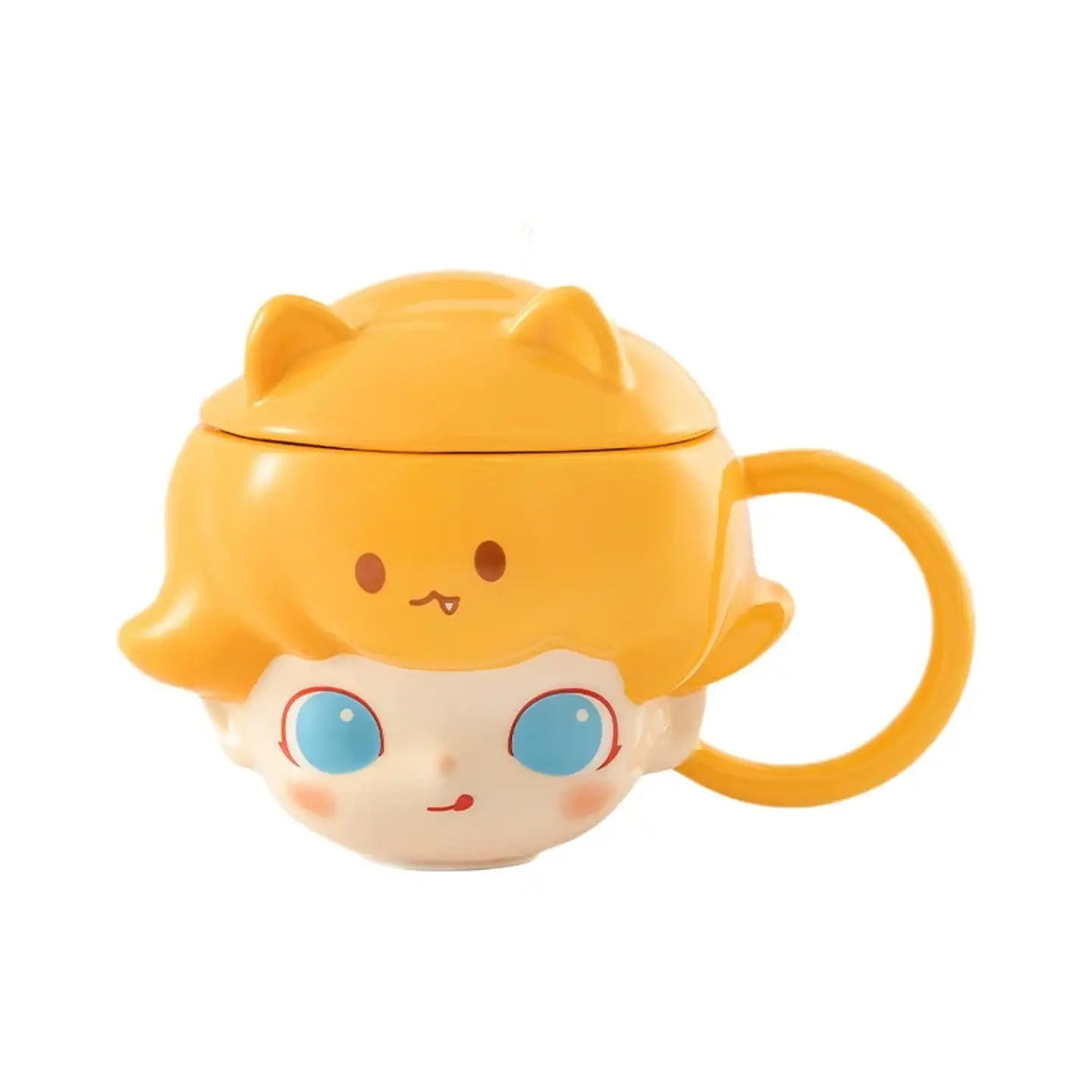 POP MART DIMOO CRYBABY Lububu Hirono Starfy Taza de Cerámica Serie Blind Box Taza de Café Portátil de Dibujos Animados Regalo Sorpresa para Niñas 32