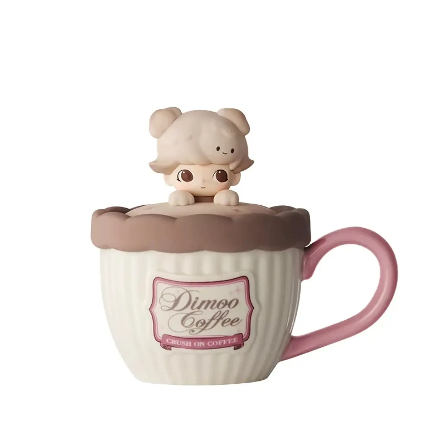 POP MART DIMOO CRYBABY Lububu Hirono Starfy Taza de Cerámica Serie Blind Box Taza de Café Portátil de Dibujos Animados Regalo Sorpresa para Niñas 33