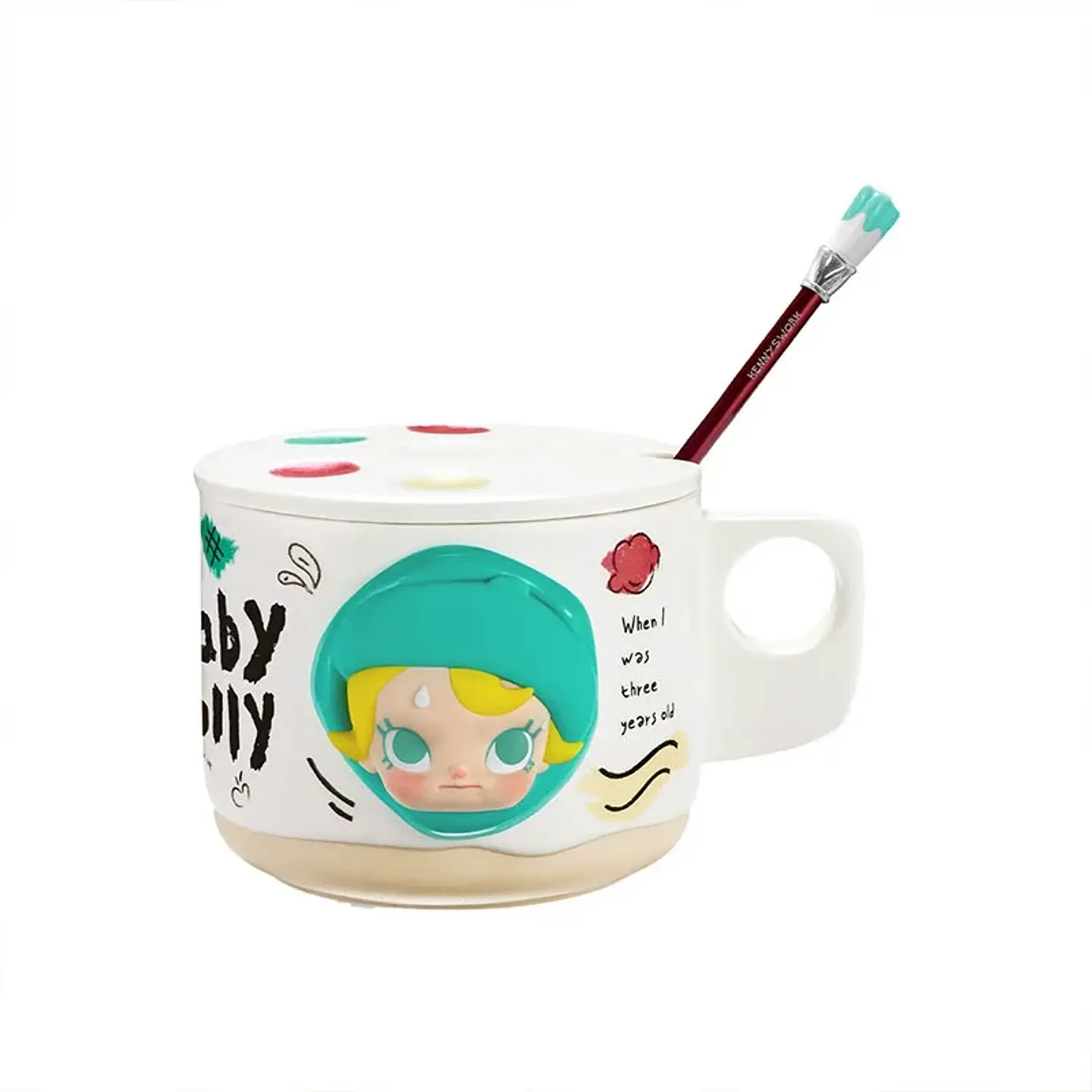 POP MART DIMOO CRYBABY Lububu Hirono Starfy Taza de Cerámica Serie Blind Box Taza de Café Portátil de Dibujos Animados Regalo Sorpresa para Niñas 38