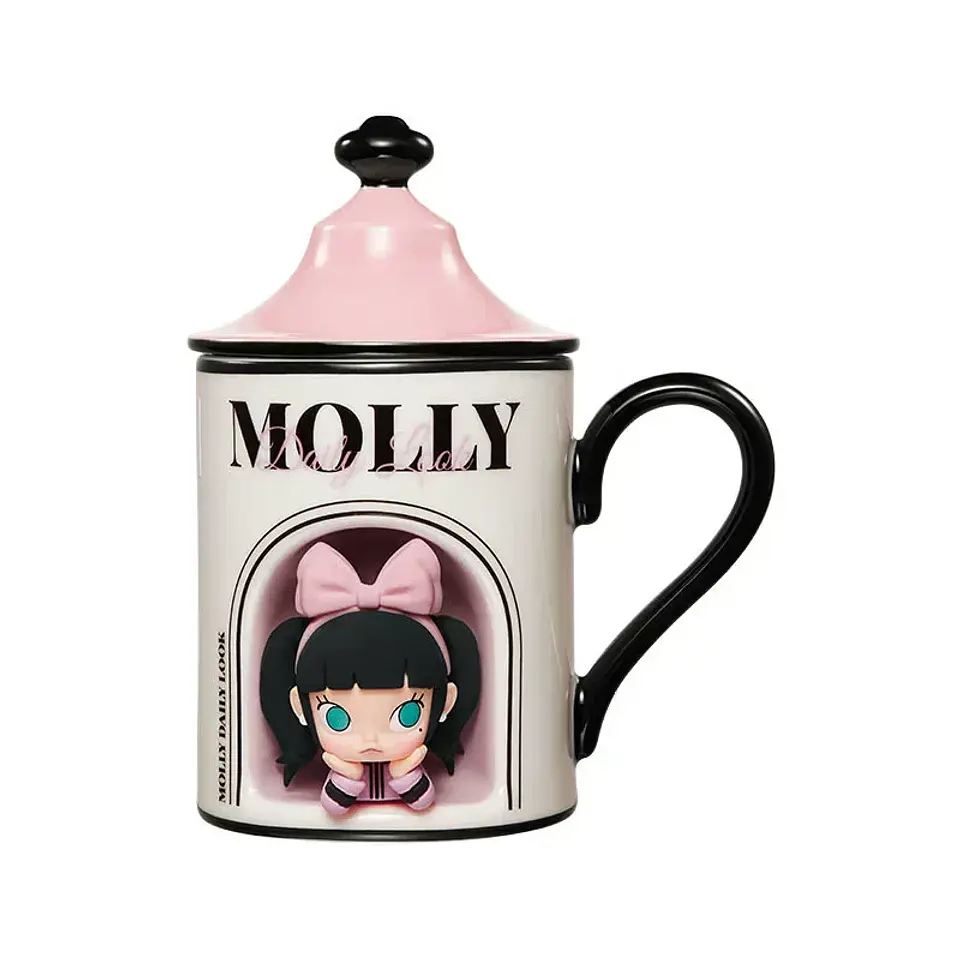 POP MART DIMOO CRYBABY Lububu Hirono Starfy Taza de Cerámica Serie Blind Box Taza de Café Portátil de Dibujos Animados Regalo Sorpresa para Niñas 39